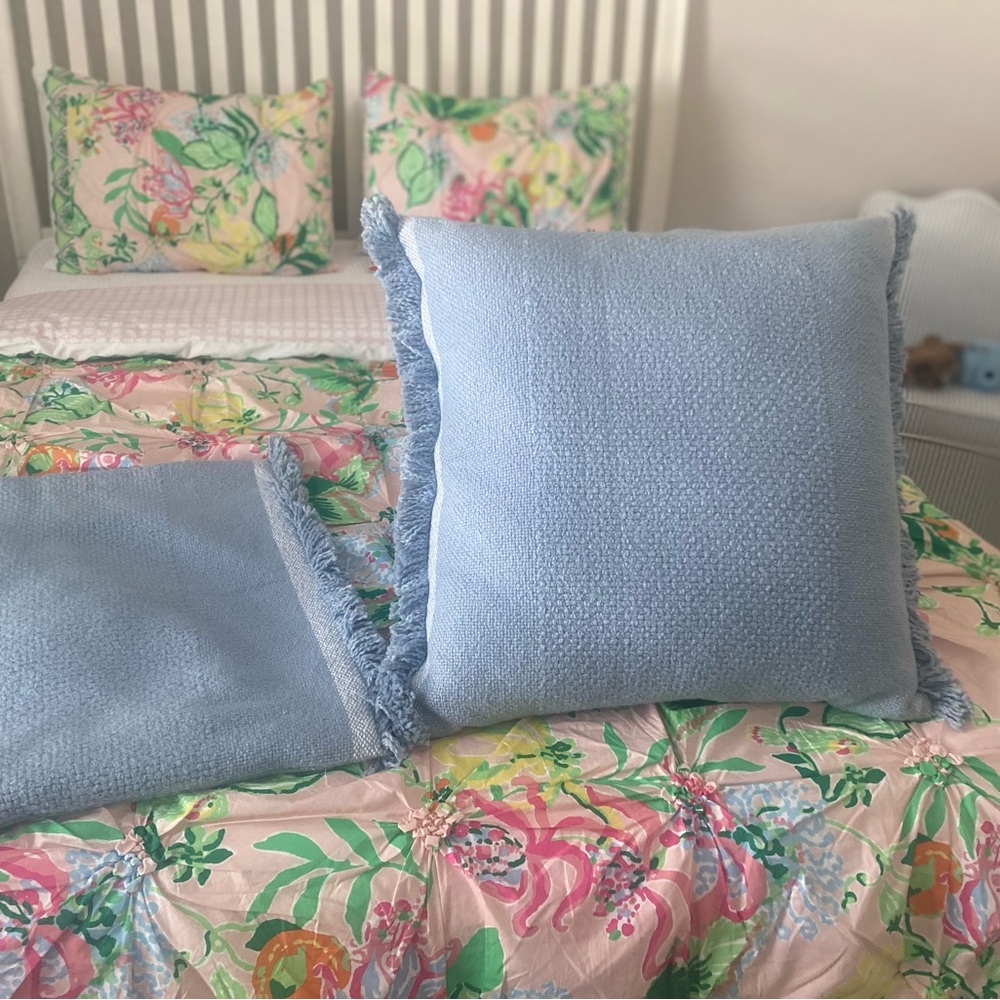 Serena & Lily Coastal Blue Pillow shams 
No insert 
24X24 
1 Pair
